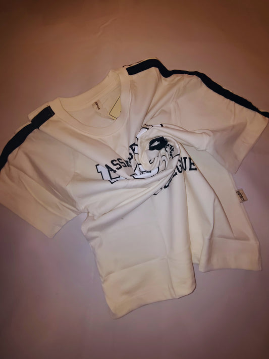 White Varsity Graphic T-Shirt