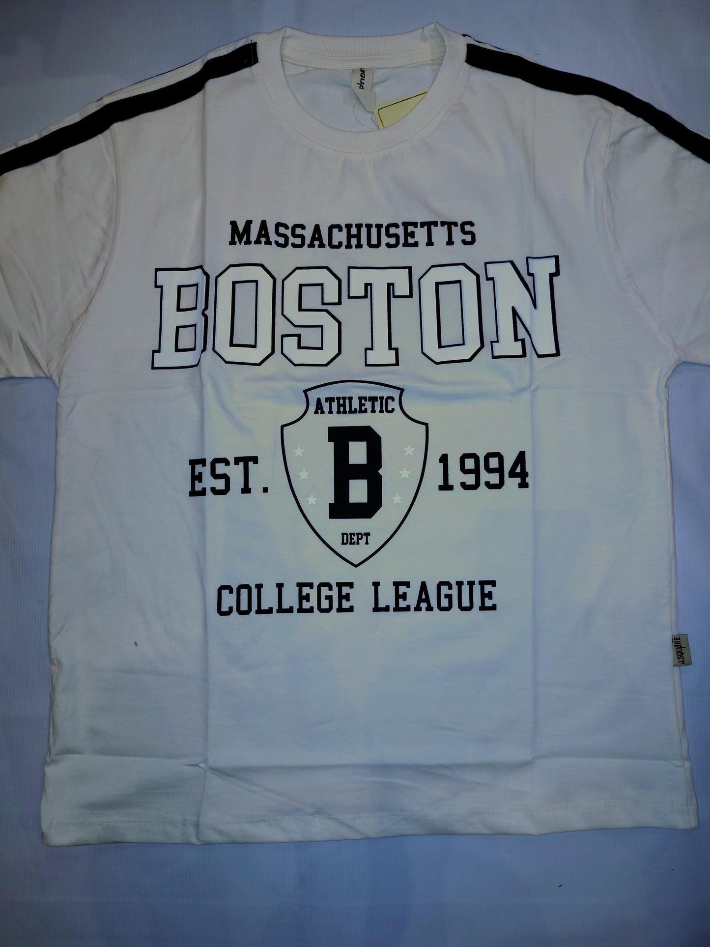 White Varsity Graphic T-Shirt
