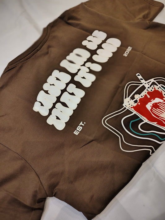 Brown Graphic Statement T-Shirt – “Where Is My Mind” Edition